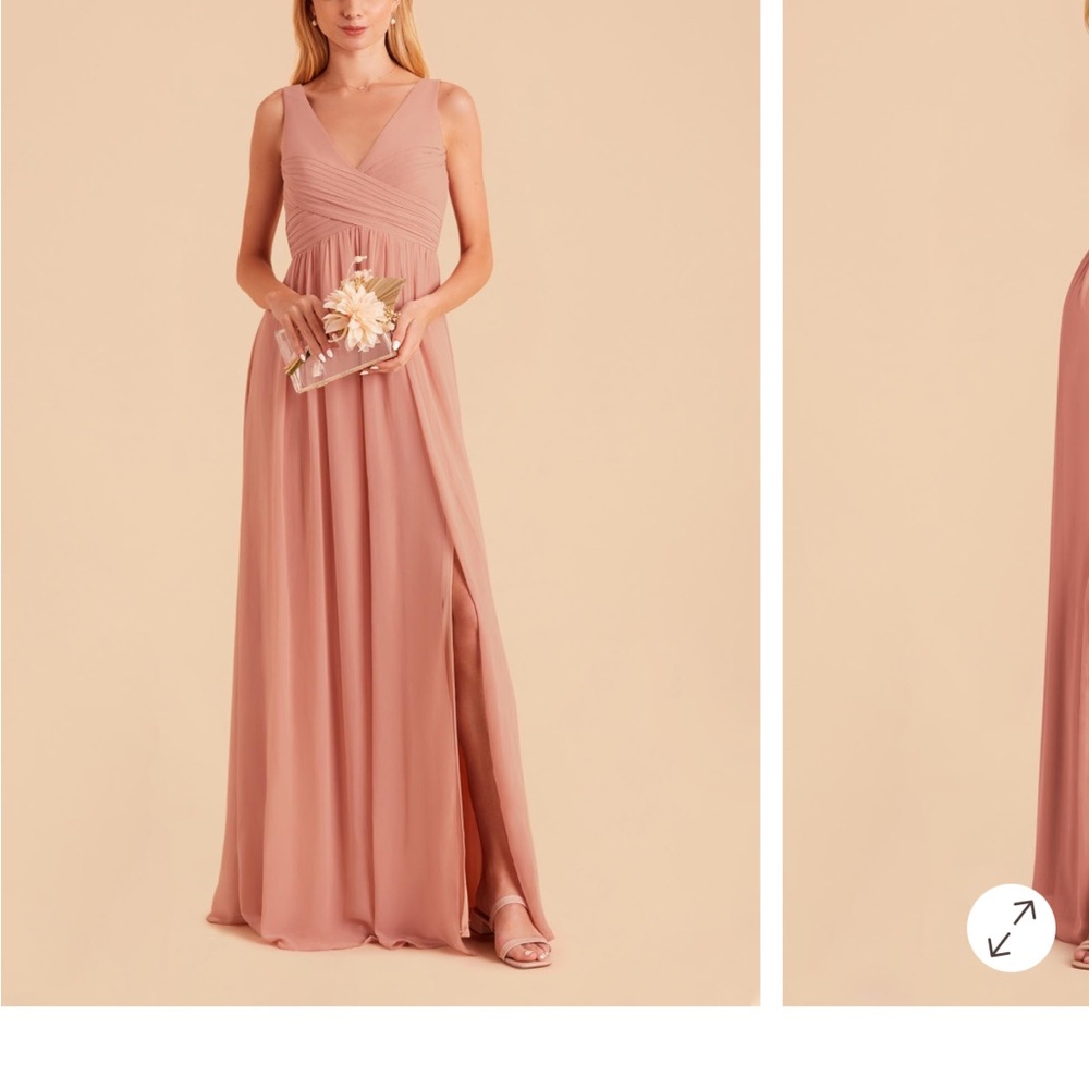 Birdy Grey dusty rose laurie chiffon Dress